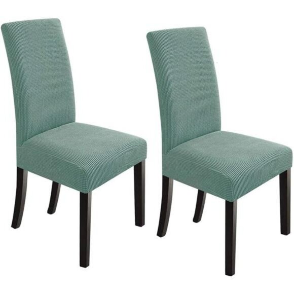 Dining Chair Covers Set of 2 Stretch Slipcovers for Kitchen Room Decor - Picture 1 of 8